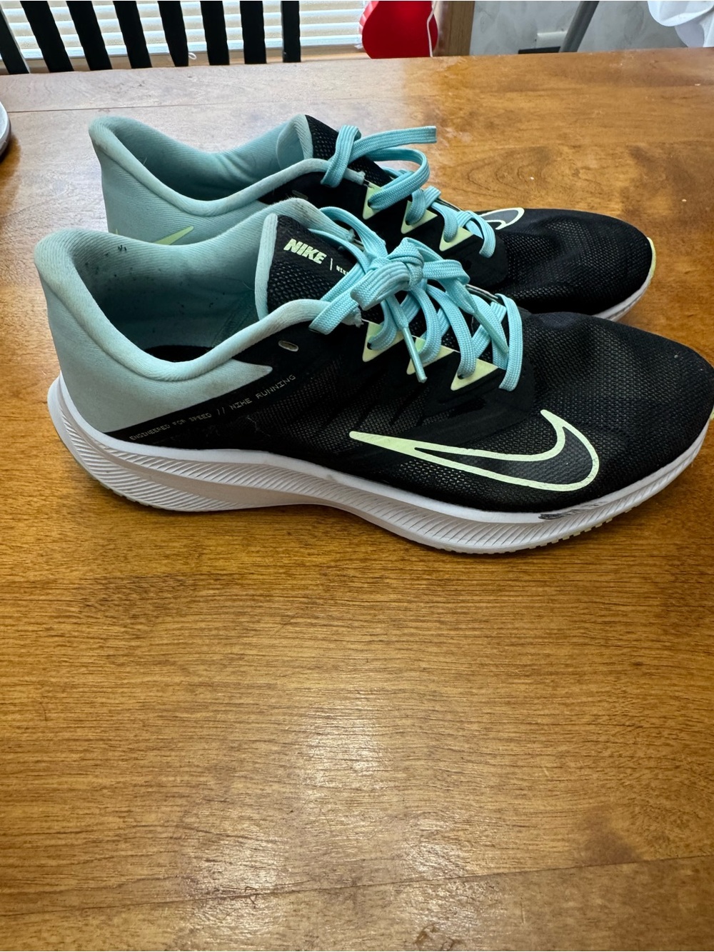 Nike Women’s Athletic Shoes - Black with Light Teal Accents
